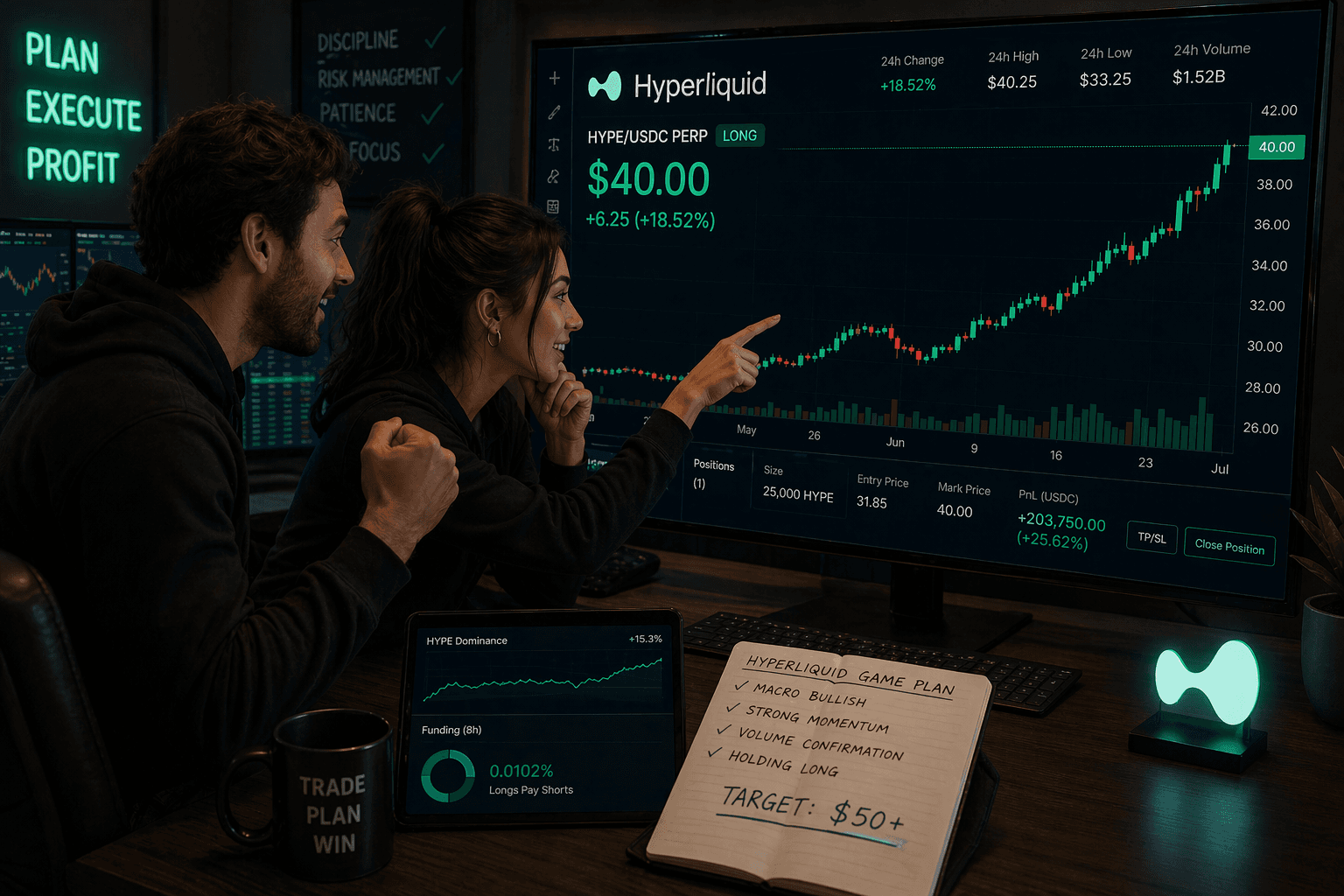 Hyperliquid (HYPE) holds above $40 as futures activity stalls